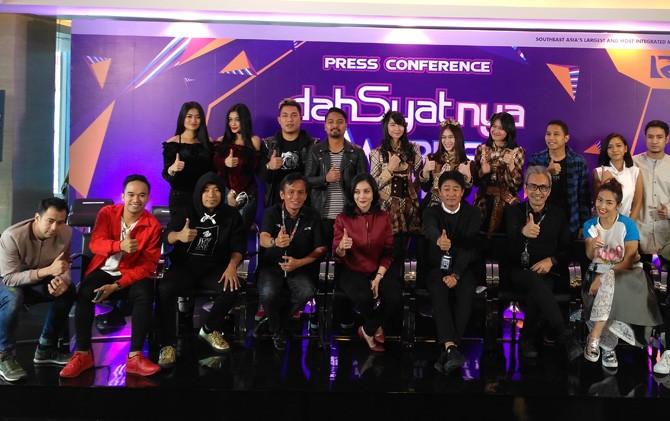 Jumpa pers jelang Dahsyatnya Awards 2017 di Kebon Jeruk, Jakarta Barat, Senin (16/1) - Image