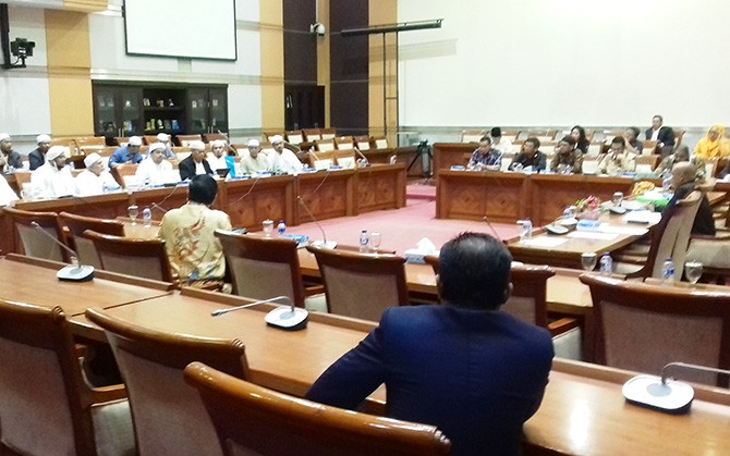 Habib Rizieq saat melakukan audiensi di Komisi III DPR RI - Image