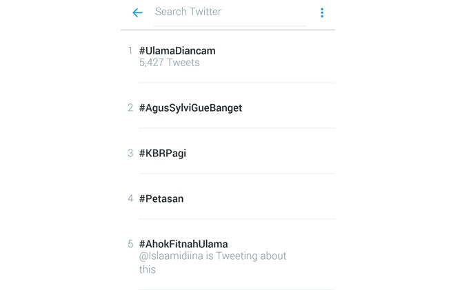 tagar ulamadiancam jadi trending topik - Image