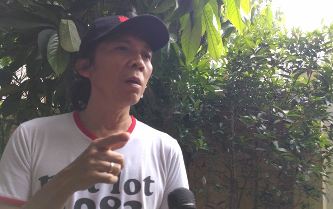 Bimbim Slank di Potlot, Jakarta Selatan, Jumat (10/3). - Image