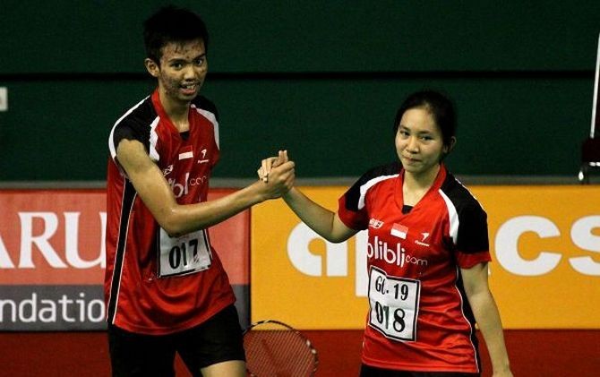 Kekalahan Andika Ramadiansyah/Mychelle Crhystine Bandaso membuat skenario All Indonesian final di sektor ganda campuran gagal terwujud. - Image
