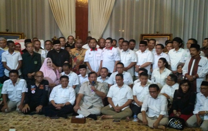 Konfrensi pers yang digelar Prabowo semalam - Image