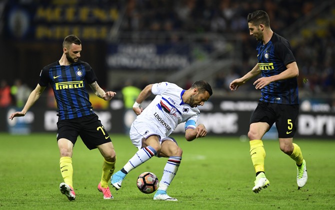 Fabio Quagliarella kembali menjadi momok bagi pertahanan Inter Milan - Image