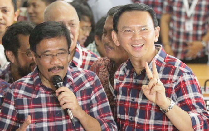 Pasangan nomor urut dua, Basuki Tjahaja Purnama-Djarot Saiful Hidayat - Image