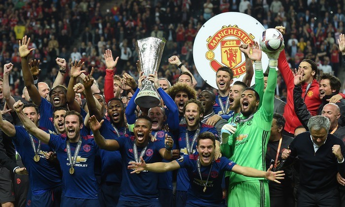 Manchester United juara Liga Europa 2016-2017 usai mengalahkan AFC Ajax di final. - Image