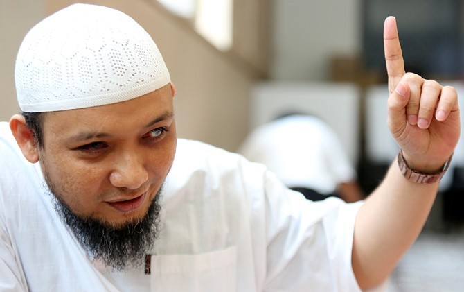 Kondisi Novel Baswedan saat ditemui Jawa Pos di Singapura. - Image