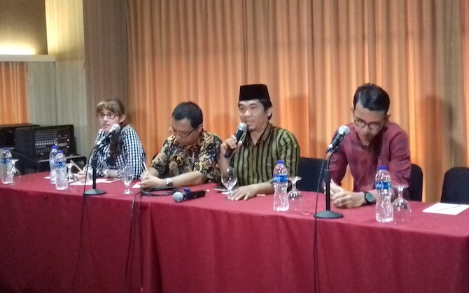 Ray Rangkuti saat di forum diskusi di D - Image