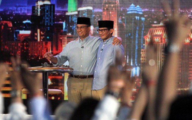Anies Baswedan-Sandiaga Uno saat Pilkada DKI 2017 lalu - Image