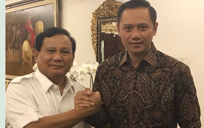 AHY bersama Prabowo Subianto - Image