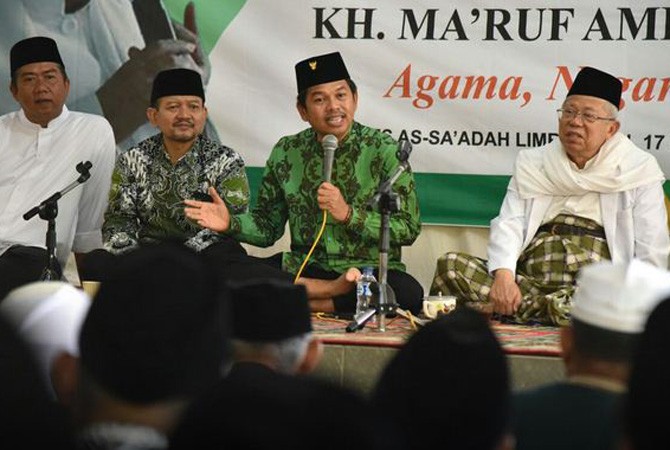 Bupati Purwakarta, Dedi Mulyadi saat hadir dalam acara Halaqah Kebangsaat di Ponpes As-Sa - Image