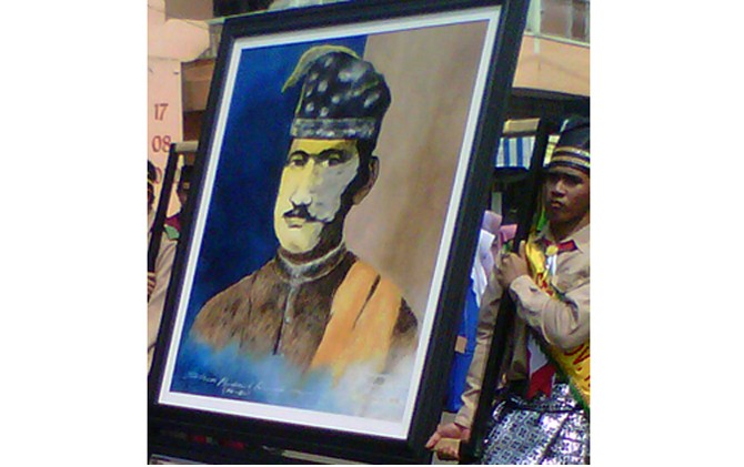 Poster Sultan Mahmud Riayat Syah saat memimpin Kesultanan Lingga - Image