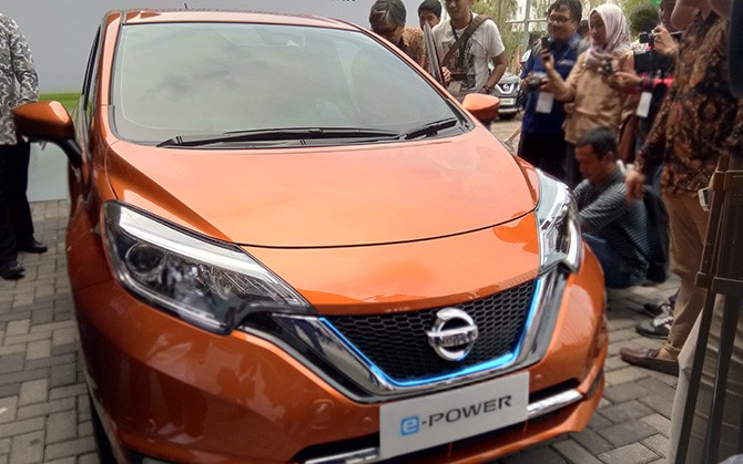 Mobil Listrik Nissan yang menggunakan teknologi e-Power. - Image