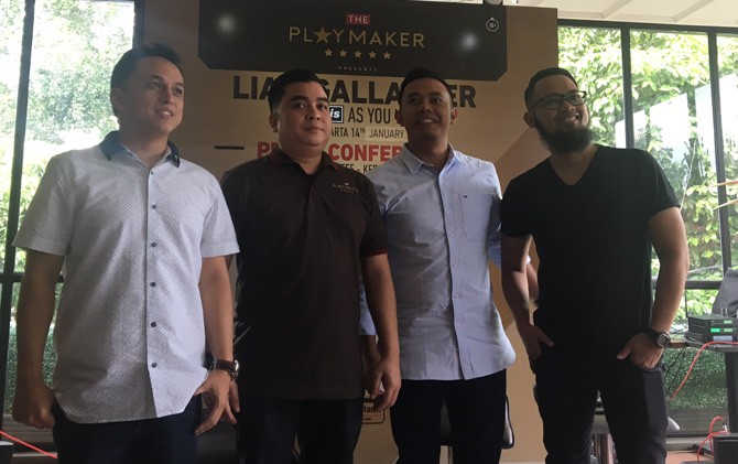 Jumpa pers jelang konser Liam Gallagher di kawasan Kebayoran Baru, Jakarta Selatan, Kamis (14/12). - Image