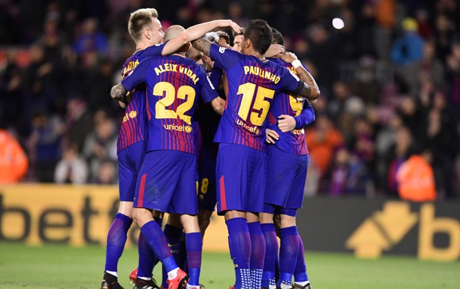 Barcelona meraih kemenangan telak saat menjamu Deportivo La Coruna - Image