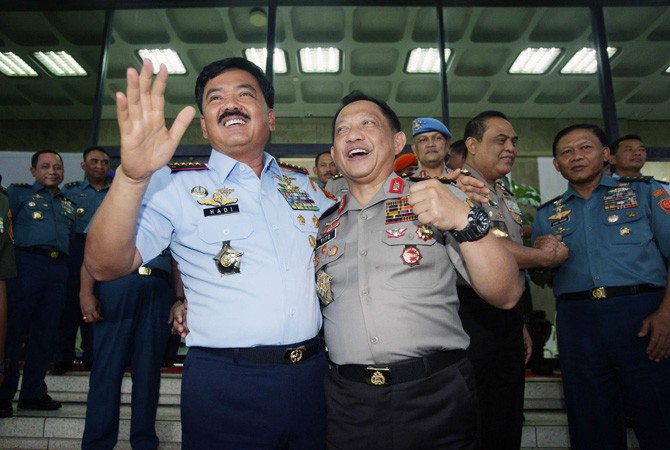 Panglima TNI Marsekal Hadi Tjahjanto dan Kapolri Jenderal Pol Tito Karnavian - Image