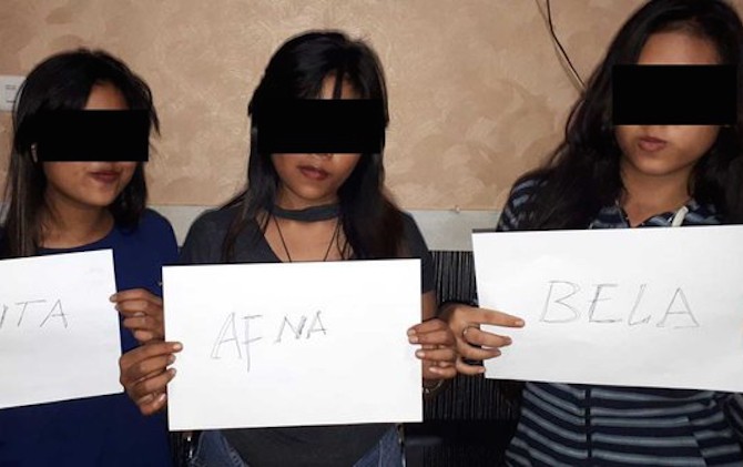 Tiga remaja perempuan yang terlibat penjarahan toko baju bersama geng motor Jepang. - Image
