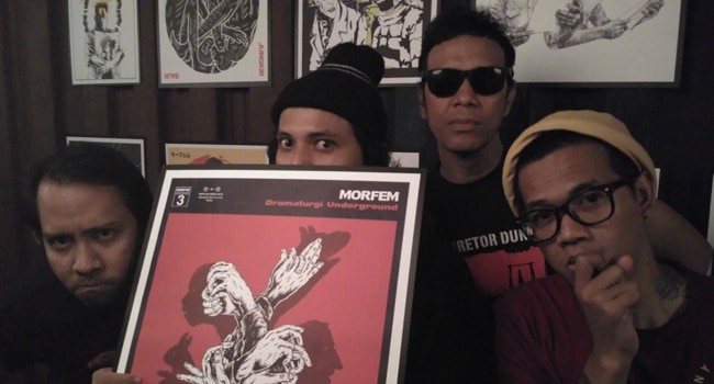 Morfem saat peluncuran album Dramaturgi Underground - Image