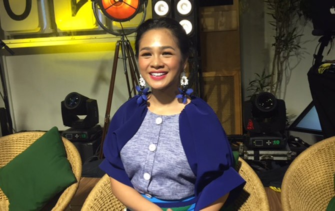 Penyanyi Andien saat jumpa pers sebelum konser bertajuk - Image