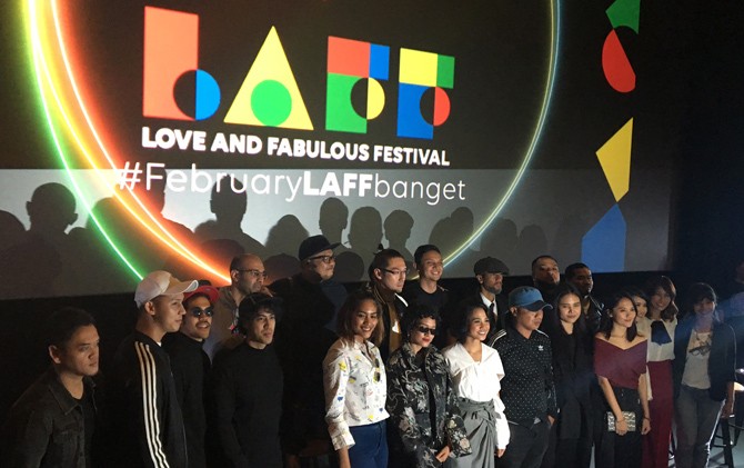 Jumpa pers LAFFestival 2018 di CGV Grand Indonesia, Jakarta, Rabu (17/1). - Image