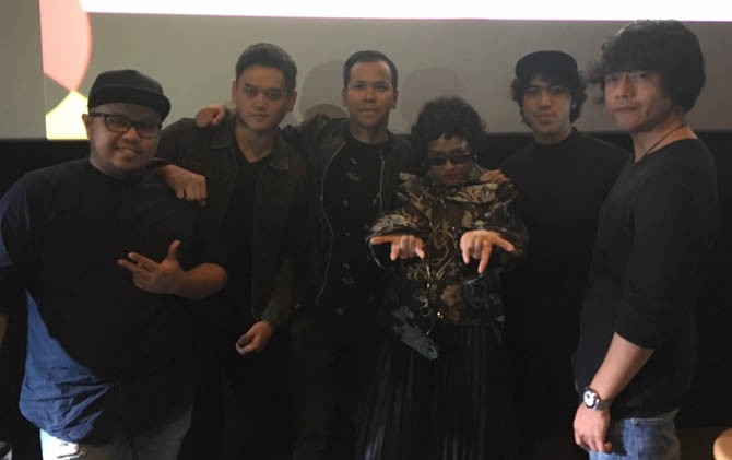 NEV+ saat jumpa pers LAFFestival 2018 di CGV Grand Indonesia, Jakarta, Rabu (17/1). - Image