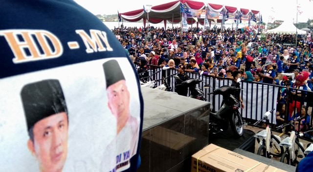 HD-MY saat mendeklarasikan diri di BKB Palembang - Image