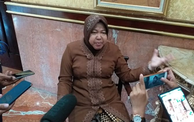 Wali Kota Surabaya Tri Rismaharani usai bertemu dengan 14 Dubes RI yang bakal bertugas di negara sahabat. - Image