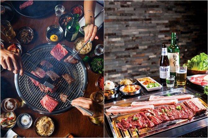 Ilustrasi Korean Barbeque. Berkencan tak melulu harus berdua. Sesekali double date bisa menambah seru suasana. - Image