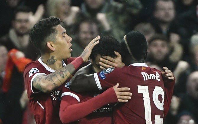 Trio Firmino-Salah-Mane menjadi barisan penyerang paling menakutkan di Liga Champions musim ini. - Image