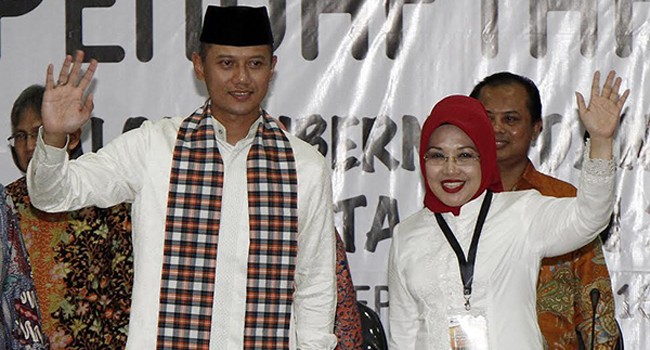 Calon gubernur dan wakil gubernur DKI Jakarta, Agus-Sylvi - Image