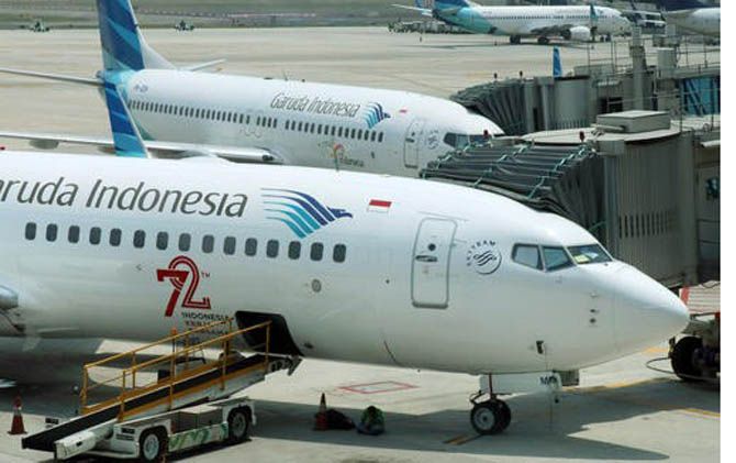 Ilustrasi maskapai penerbangan Garuda Indonesia - Image