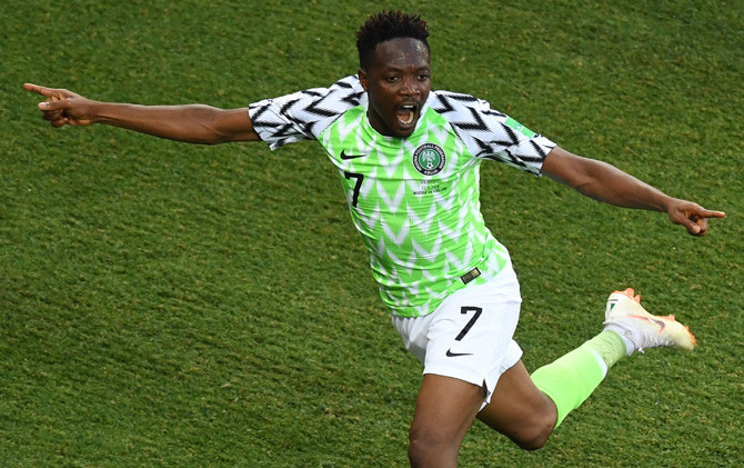 Ahmed Musa mencetak brace untuk Nigeria - Image