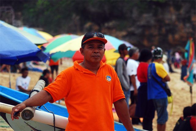 Koordinator SAR Satlinmas Wilayah II Gunungkidul, Marjono. - Image