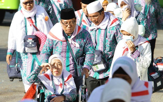 Ilustrasi Jamaah Haji. Pemerintah telah memastikan bahwa Biaya Perjalanan Ibadah Haji (BPIH) 2018 bakal mengalami kenaikan sekitar 0,9 persen. - Image