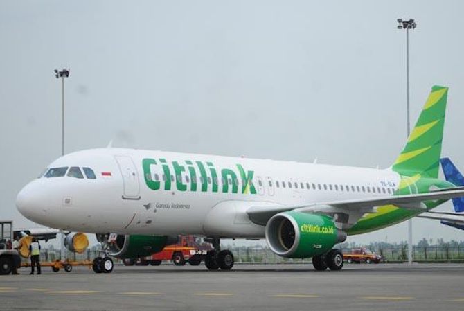 Maskapai Citilink Indonesia pada hari Rabu (30/1) resmi membuka rute penerbangan internasional Surabaya - Kuala Lumpur. - Image