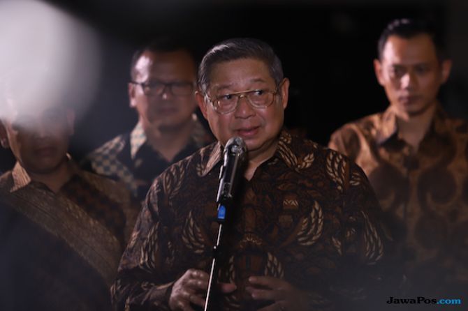 Ketua Umum DPP Demokrat Susilo Bambang Yudhoyono curhat soal sulitnya membangun koalisi dengan Jokowi di Pilpres 2019. - Image