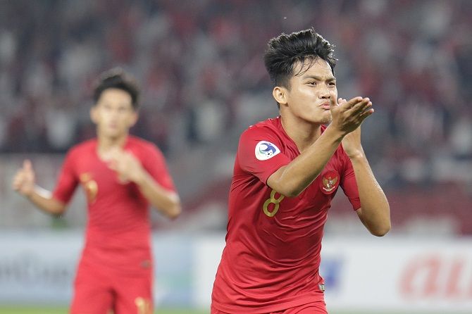 Witan Sulaiman jadi pahlawan yang antarkan Timnas U-19 lolos ke babak 8 besar Piala Asia U-19. - Image