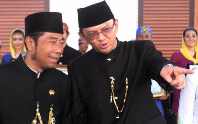 Haji Lulung bersama mantan Gubernur DKI Basuki Tjahaja Purnama - Image