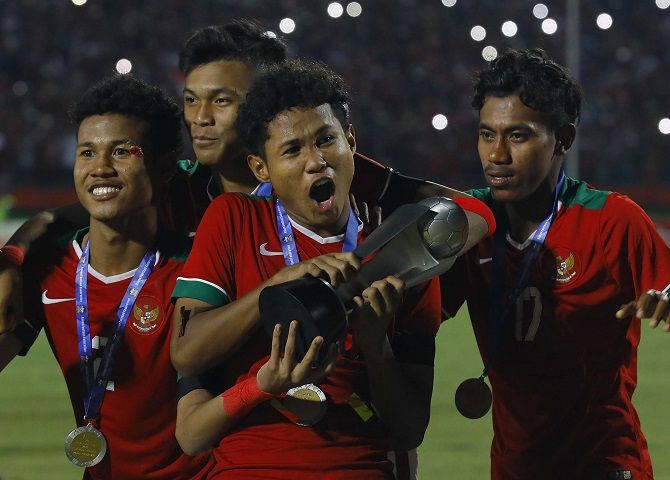 Beberapa pemain Timnas U-16 akan mendapat apresiasi dari Kemenpora. - Image
