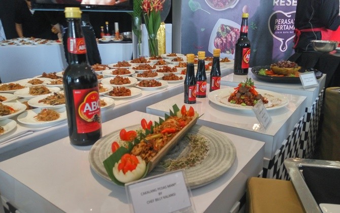 Hidangan kuliner dalam demo masak ABC di Ritz Carlton Pasific Place Jakarta, Jumat (23/3) - Image