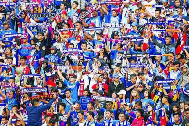 Aremania dilarang menyaksikan tim kesayangannya bertanding selama Liga 1 2018 - Image