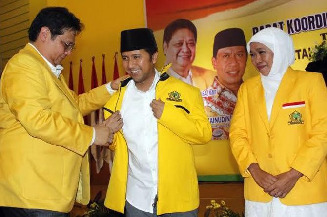 Wakil Gubernur Jawa Timur Terpilih, Emil Elestianto Dardak mendukung kesuksesan Partai Golkar pada Pemilu 2019 mendatang. - Image