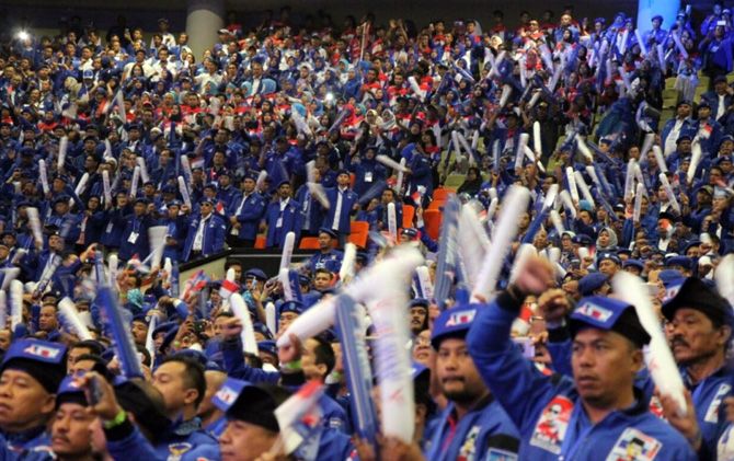 Kader Partai Demokrat pada Rakornas di Sentul beberapa waktu lalu. - Image