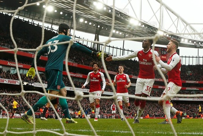 Arsenal menang 3-0 atas Watford. - Image