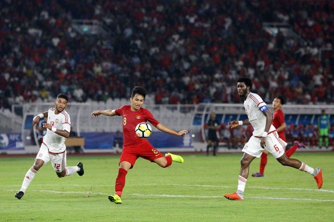 Timnas U-19 lolos ke babak 16 besar Piala Asia U-19 2018 setelah kalahkan UEA. - Image