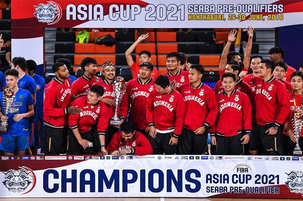 Timnas basket Indonesia memetik hasil manis dalam pra-kualifikasi FIBA Asia 2021 - Image
