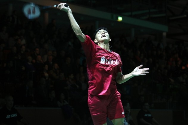 Jonatan Christie dan empat wakil Indonesia lainnya berhasil lolos ke perempat final Jerman Terbuka 2018. - Image