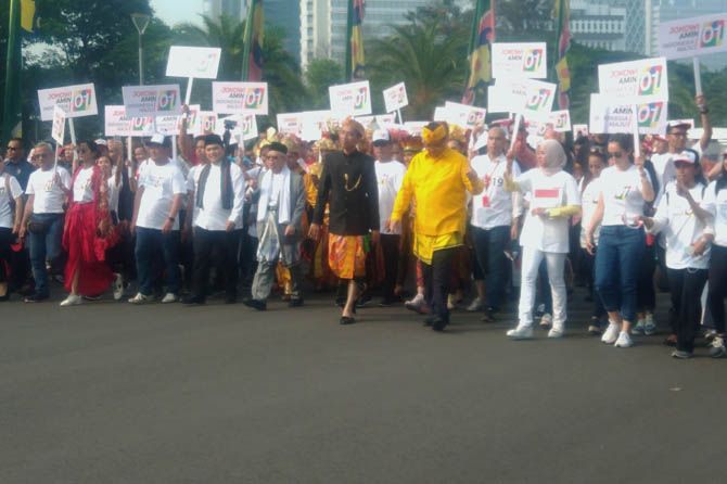 Calon presiden dan wakil presiden nomor urut satu, Joko Widodo-Ma - Image