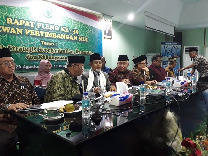 Dewan Pertimbangan Majelis Ulama Indonesia (MUI) menggelar rapat pleno ke-30, pada Rabu (29/8). - Image
