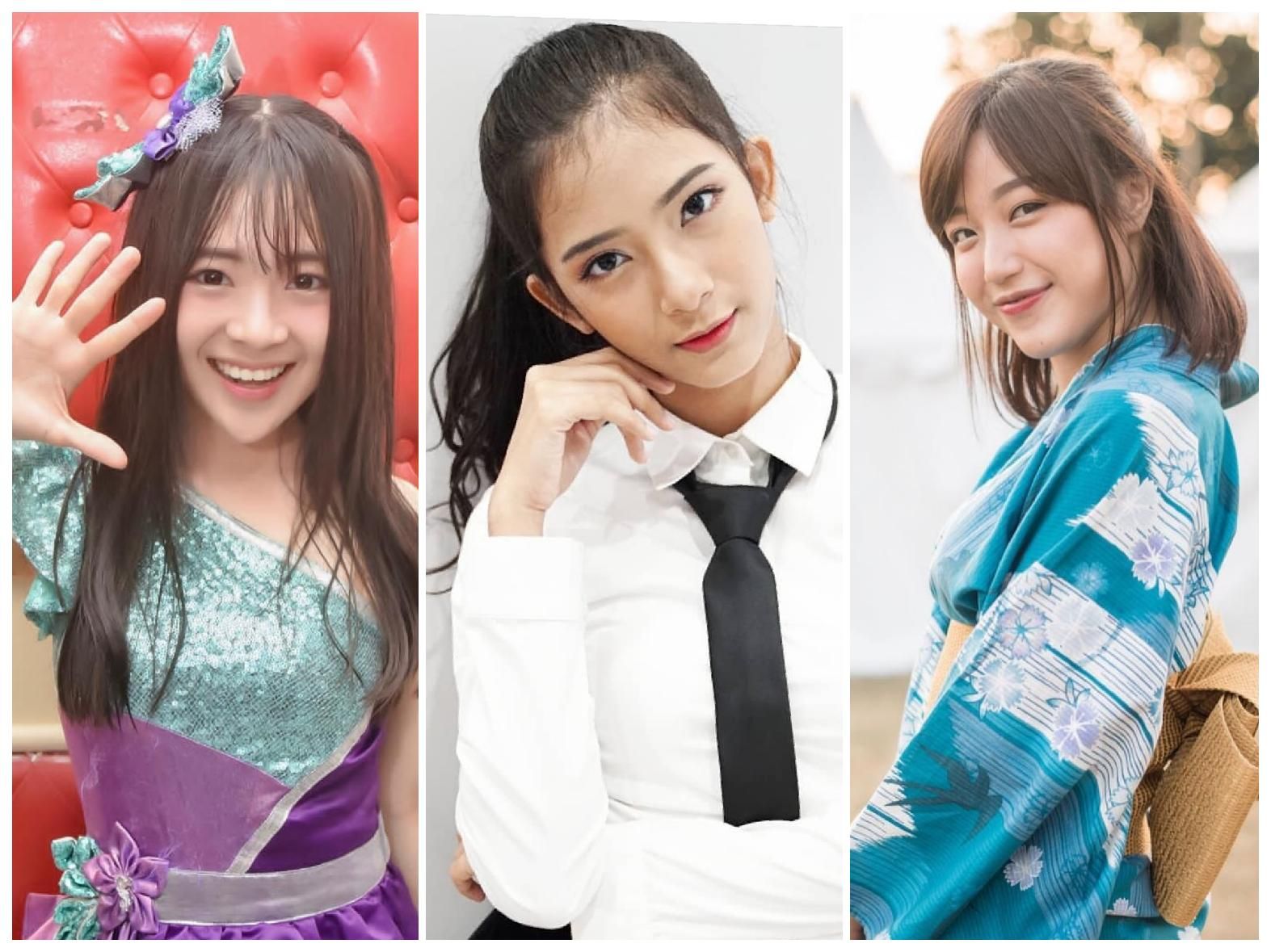 Dari kiri: Cindy Yuvia memimpin perolehan suara semntara, Jinan di posisi kedua dan Sinka (kanan) berada di uruta ke-3 - Image