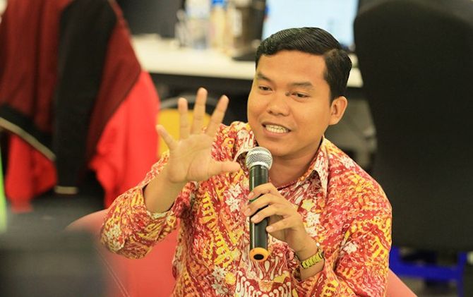 Direktur Eksekutif Voxpol Center Pangi Syarwi Chaniago memprediksi Jokowi-Mahfud MD masih lebih unggul dibanding pasangan Prabowo - Sandi. Dok Voxpol Center - Image